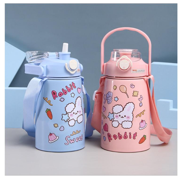 Bình nước cho bé Bình giữ nhiệt 800ml kèm Stiker dễ thương cho bé bằng inox 304 chống gỉ - Lazada | Lazada.vn