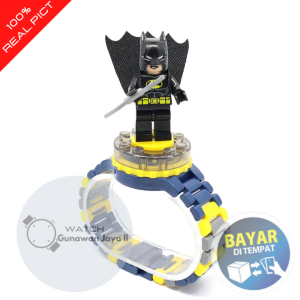 BT JAM TANGAN ANAK LAKI LAKI LEGO KARAKTER SUPER HERO RANTAI PLASTIK+AKSESORIS LEGO TG0090 GROSIR MURAH