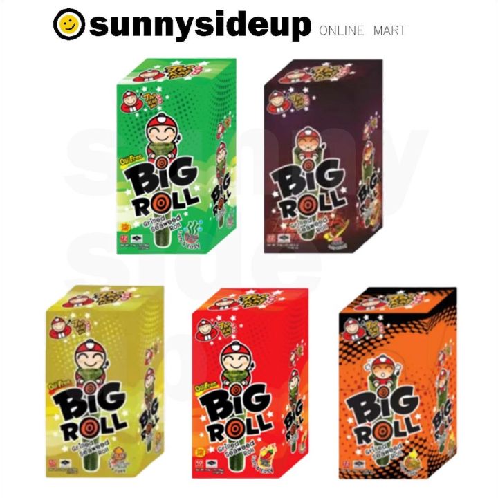 [SUNNY] Tao Kae Noi BIG ROLL Grilled Seaweed 1 Box x 12pcs x 3g ( 36g ...