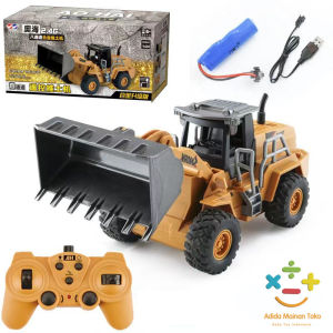 Mainan Anak-anak Remote Control Paduan Model Buldoser Remote Control Rekayasa Mainan Kombinasi