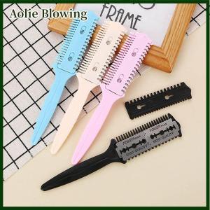 Aolie hairdressing tool barber scissor hair cut styling razor magic blade comb