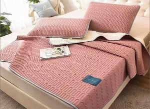 🔥Chiếu điều hoà cao su non 3D chống nóng lưng kèm 2 vỏ gối nằm - nệm trải giường mát lạnh mùa hè - Chiếu 1 màu trơn [Xanh Coban hồng...]🔥