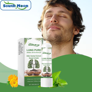 South Moon Body Care Nasal inhaler gently relieves discomfort and cleans the body with a convenient care stick Pulmonary breathing relief device portable care for relieving lung discomfort and removing toxins nasal suction stick inhalation care stick