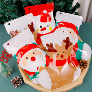 Christmas Eve Christmas Gift Bag Kindergarten Socks Gift Bag Snacks Cookies Candy Ziplock Packaging Bag