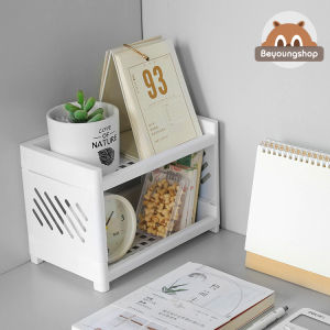 ชั้นวางห้องน้ำ 2 ชั้น ชั้นวางเครื่อง ชั้นวางบนโต๊ะ ชั้นวางในห้องน้ำ (เช่น ชั้นวางอเนกประสงค์) ประกอบได้ ลดความเจ็บปวด ราคาล่าง