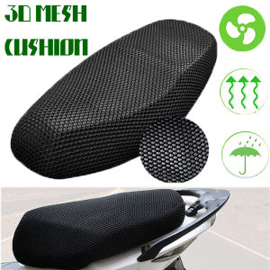 3D Honeycomb Net Breathable Motorcycle Seat Cover Non-slip & Waterproof Heat-resistant Damp-proof Mesh Cushion Universal