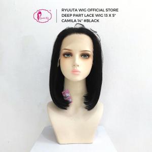 RyuutaWig Deep Part Half Lace Front Wig 13 x 5" Bob Camila