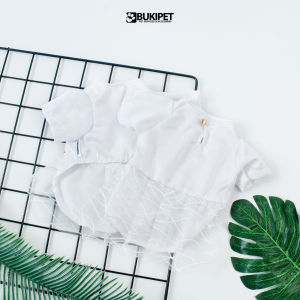 Baju Kucing Cowok Lucu Murah Gratis Ongkir - Bukipet White Purr Bliss Eid Couple Islamic Edition