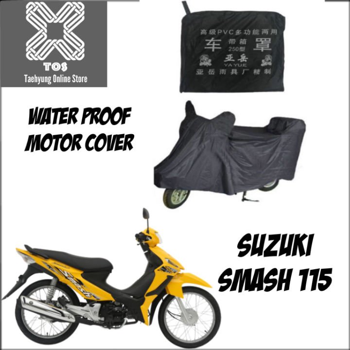 MOTOR COVER FOR SUZUKI SMASH 115 FI BLACK MOTORCYCLE COVER Lazada PH