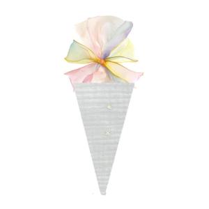 Bright Cotton Ice Cream Cone Bowknot Ornament Interactive Gift For Children Parties And Craft Projects