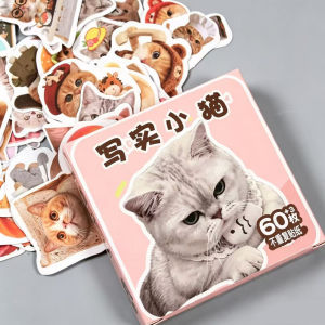 Pelekat Kucing Cat Cartoon Sticker Cute Pet Journal Scrapbook DIY Phone Decoration Sticker Pack