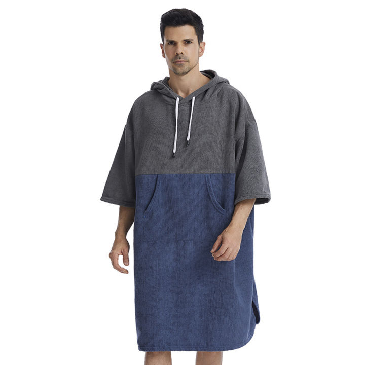 Quick Dry Bath Towels Pool Changing Robe Quick-Dry Poncho Surfing