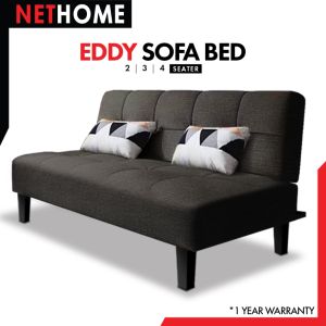 in STOCK⚡️NETHOME⚡️EDDY Sofa Bed 2 / 3 / 4 Seater Foldable Sofa Bed Design/Sofa/Sofabed Sofa / Sofa / 3 seater