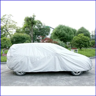 QUALITY ASSURED Oxford Foil Car cover Sunshade coat *UV Wind Proof Water proof with zip at right door fully cover Half Cover