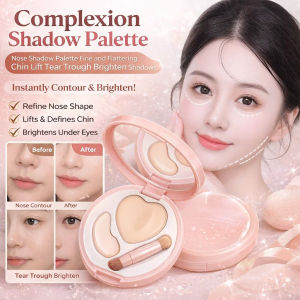HFH 30 Seconds Under-Eye Concealer Highlighter Duo 2-in-1 Cream Highlighter Instant Brightening Natural Finish Face Makeup Beauty Essentials