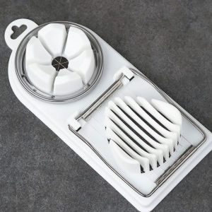 Multifunction 2in1 Egg Slicer Egg Skin Egg Cutter Egg Splitter Banana Slicer