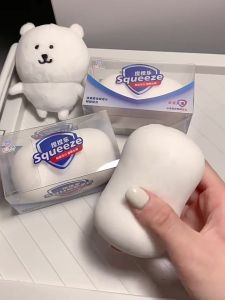 boy Soap Squishy Stress Relief Toy  Soft Clay & Crunchy Brick Chips  Slow Rising Fidget Squeeze Toy