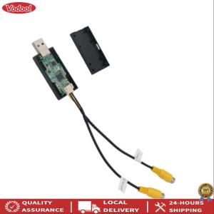 [New] USB To CVBS Video Output Adapter 2 CVBS Output RCA Video Cable DC 5V USB 2W for Android TV Player Car Radio Accessories