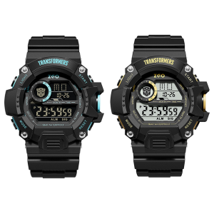 (53.5mm)100% Authentic TRANSFORMERS Watch for Boys Waterproof Watch with Backlight Digital Watch Shockproof Kids Watch Birthday Gift 7531