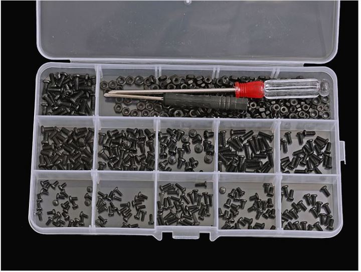 Laptop Repair Tool Kit 550 Screws /m.2 SSD screws with free Screwdriver