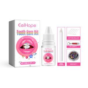 Eelhoe DIY Tooth Gem Set Safe Easy Crystal Jewelry Tooth Gem Beautiful White Tooth Easy to Disassemble and Install Reliable Professional Ornament Jewelry Reflective Teeth Ornament Application Kit For Girls Women Tooth Beauty Diamond Kit