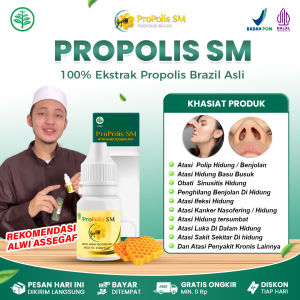 Obat Polip Hidung Sinusitis Hidung Tersumbat Pilek Menahun - Obat Tetes Hidung Propolis SM Brazil