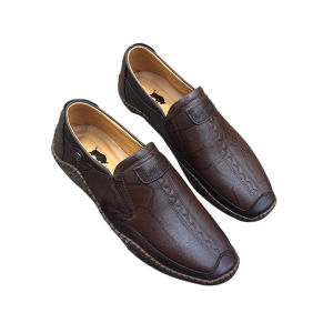 [ SALE 50% ] Giày lười nam Giày mọi nam da bò thật 100% đế cao su chống trơn trượt siêu bền siêu đẹp