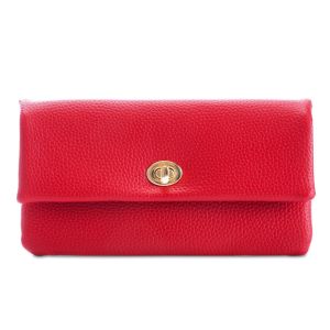 JURHOMIE PU Leather Long Wallet Zipper Metal Buckle Clutch Bag Fashion Elegant Coin Purse Women Girl