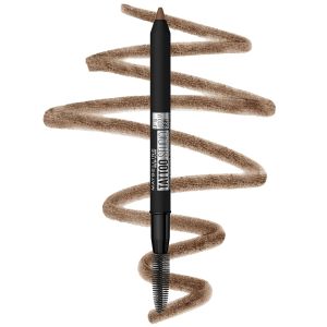 Maybelline TattooStudio Waterproof Eyebrow Pencil Sharpenable Longwear Long Lasting Pigmented Eyebrow Pencil for Defined Brows Light Blonde 1 Count