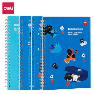 Deli Notebook A5(80 Sheets)Spiral Notebook Korean Style Journal Notebook For College Students School Supplies 1Pc