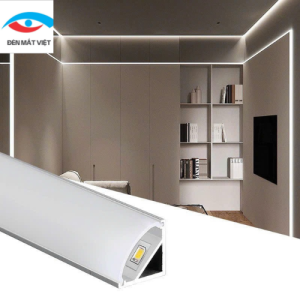 Bộ Đèn LED Tủ Bếp Dùng Điện 220V Thanh Nhôm V Góc 16*16mm Kích Thước 60cm 90Cm 100Cm Bảo Hành 12 Tháng