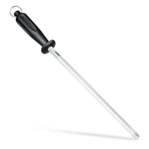 12" Knife Sharpener Rod Butcher Stainless Steel Honing Rod Magnetic Knife Sharpening Stick