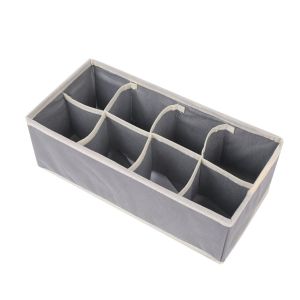 Sock Underwear Organizer Dividers Fabric Foldable Storage Organizer Drawer Cabinet Closet Storage Box for Cloth Panty Socks Bra Ties