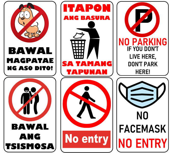 Signage Printed Signages Sign Boards Laminated Signages Lazada PH