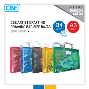 CBE Artist Drafting Drawing Bag Document Case - Size B4 / A3 (RANDOM COLOR)