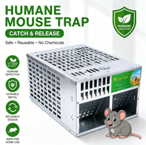 Double-door Big Mouse Rats Live Trap CageNewly Upgrade High Quality /Strong Catch Bait/Pest Control