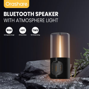 Orashare BSL01 Bluetooth Speaker With Atmosphere Light TWS  Hi-Fi Sound Wireless Speaker Support Bluetooth 5.3 TF Card USB