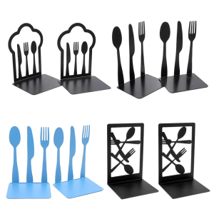 Metal Books Stand Hollow Out Design Bookends Bookshelfs Books Holders Table Picture Album Holders for Displaying Books