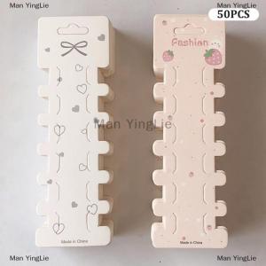[COD] Man YingLie 50PCS Hairpin Long Paper Card Hairband Display Card For DIY Hair Jewelry Packing Hair Clip Hairband Bracelet Retail Price Tag