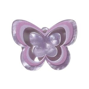 Hollow Butterfly Pendant Making Pendant with Hole Decorative Acrylic Butterfly Charm Bracelet Making Bead DIY