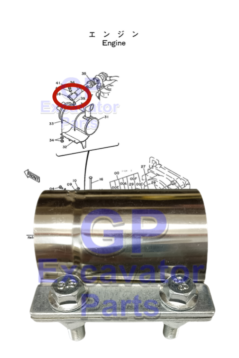 Exhaust Pipe W/ Gaskets For Yamaha Rhino 660 YXR660 YXR 660 2004 - Foto 7