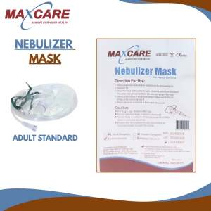 MAXCARE Nebulizer Mask with Chamber and Tubing I Adult Standard