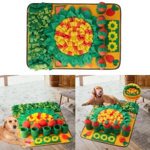 Colorful Snuffle Pad Feeding Mat For Various Dog Encourages Natural Foraging Instincts Through Scent Training Activity