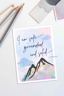 Self Love | Positive | Mindfulness | Affirmations Pastel | Quotes Cards