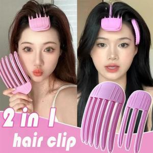 Fashion Fluffy Volumizing Hairpin Curling Bangs Clips Convenient Simple Plastic Hair Comb Women Compact Exquisite Hair Rollers