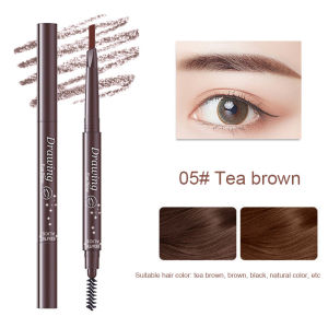 Eyebrow Pencil 2 in 1 Natural Alis Pensil Tahan Lama Drawing Automatic Pencil Pensil Alis Waterproof anti Air-🌹Tamia
