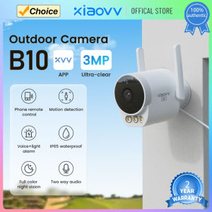 Xiaovv Smart Outdoor Camera 2K 1296P HD | WiFi Video Surveillance | Waterproof Night Vision Smart Home Safety Protection Camera | 1 Year Warranty