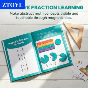 [COD]🔥🔥🔥ZTOYL  Fraction Learning Puzzle Set for Kids Educational Math Manipulatives Classroom Teaching  Early STEM