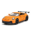 LEO 1:32 Porsche 911 GT3 รถบรรทุกโมเดลรถยนต์ของเล่นอัลลอยหล่อขึ้นรูปสำหรับเด็กของเล่นยานพาหนะสะสมงานอดิเรก. 