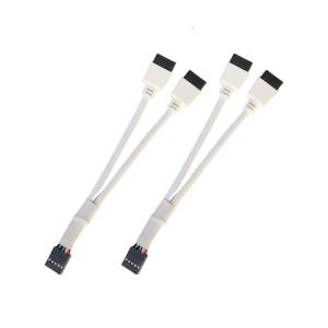 USB2.0 9Pin Splitter Cable Nylon Braided Shielded Extension For PC Motherboards Double Port Expansion